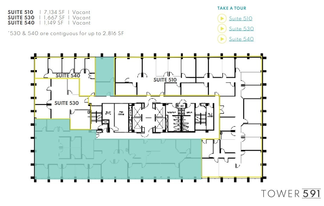 591 Camino de la Reina, San Diego, CA for lease Floor Plan- Image 1 of 1