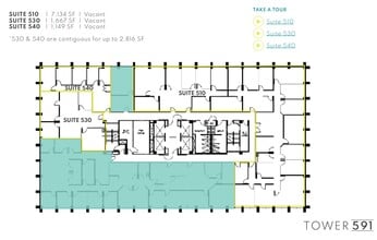 591 Camino de la Reina, San Diego, CA for lease Floor Plan- Image 1 of 1