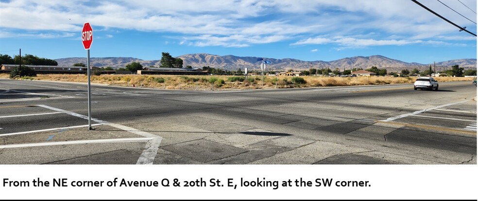 SWC Ave Q & 20th St E, Palmdale, CA for sale - Building Photo - Image 2 of 5