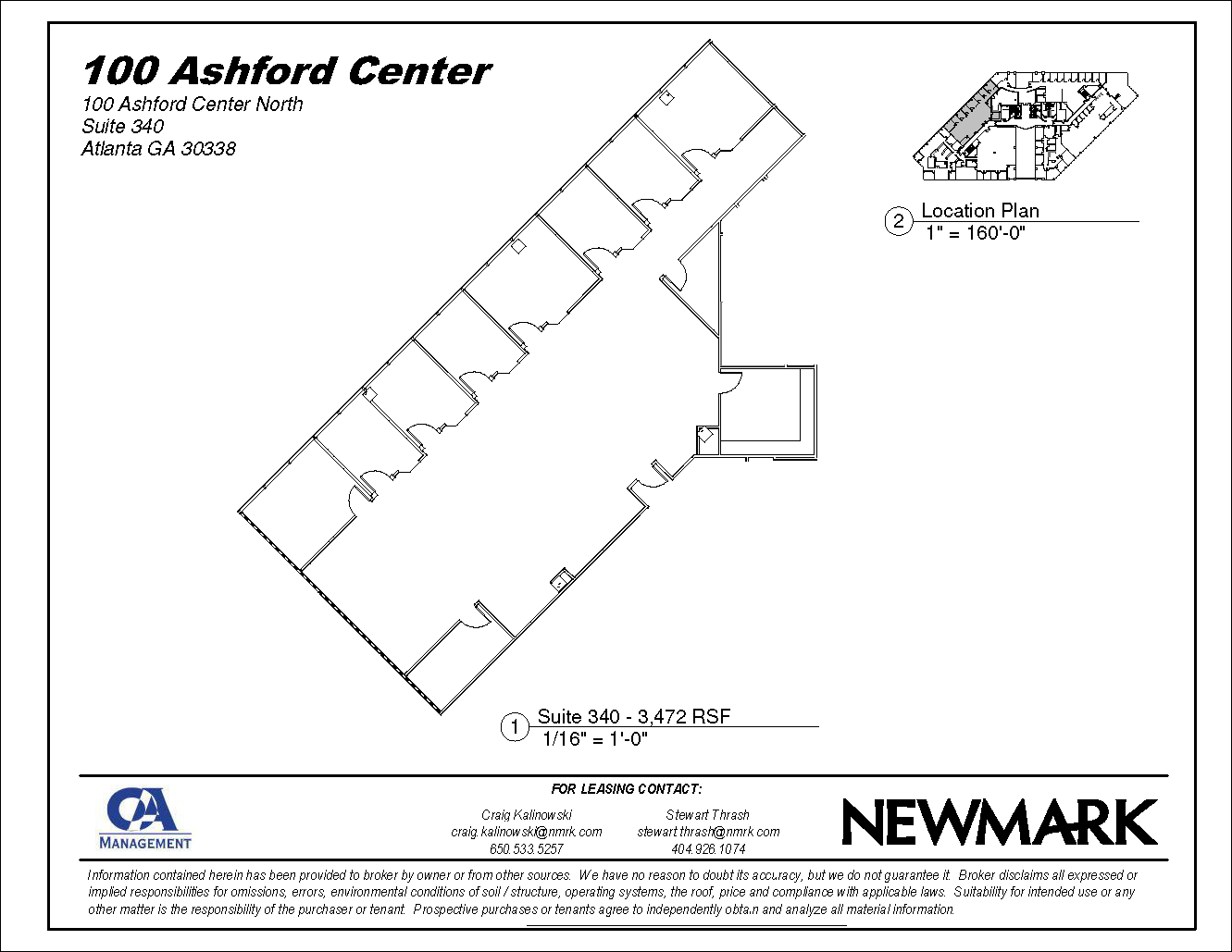 100 Ashford Ctr N, Atlanta, GA for lease Floor Plan- Image 1 of 1