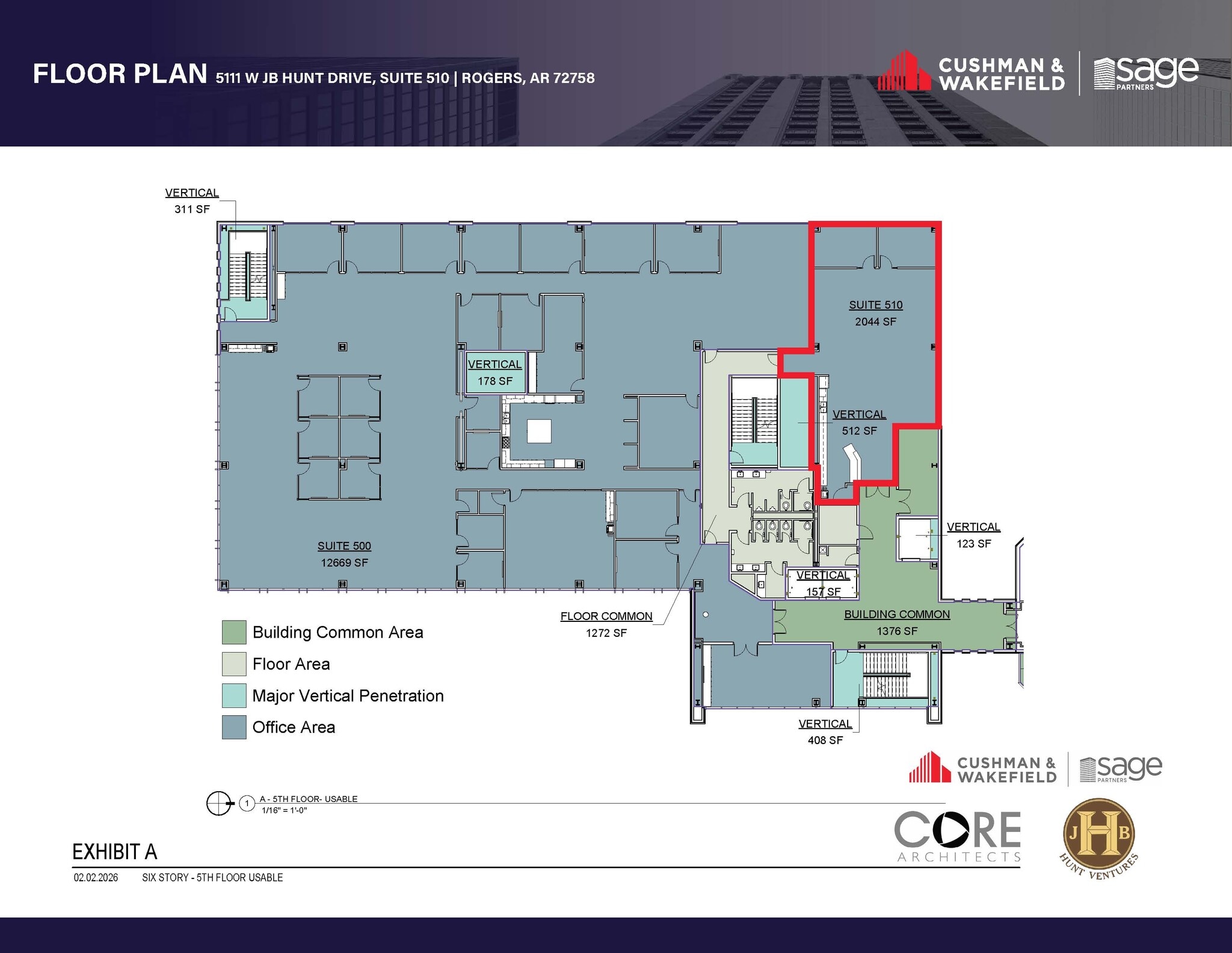5111-5115 W JB Hunt Dr, Rogers, AR for lease Floor Plan- Image 1 of 1