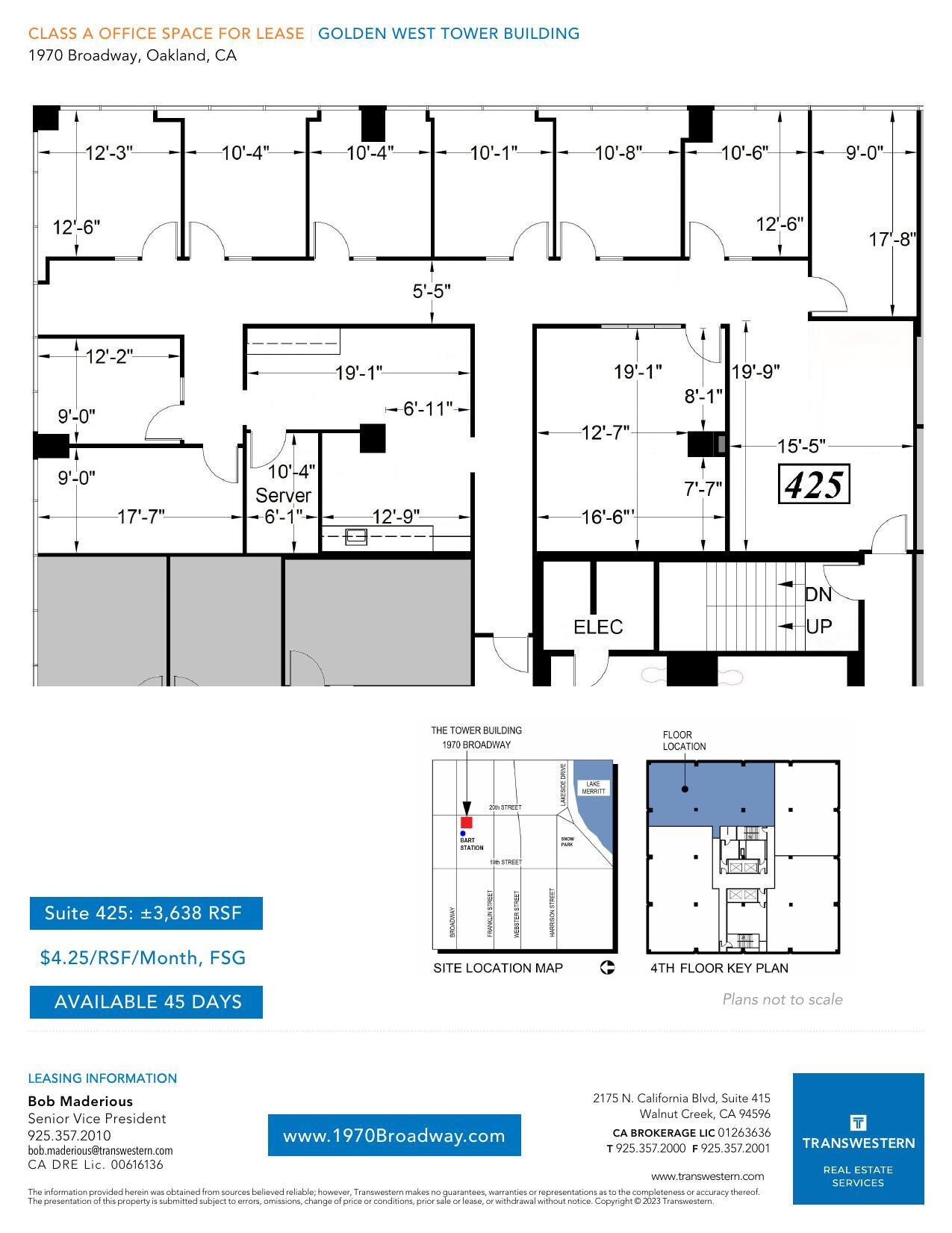 1970 Broadway, Oakland, CA for lease Floor Plan- Image 1 of 1