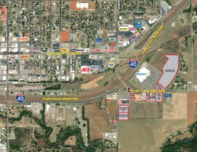 1200-1500 E Eagle Rd, Weatherford, OK - AERIAL map view