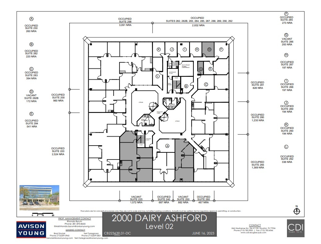 2000 S Dairy Ashford Rd, Houston, TX for lease Floor Plan- Image 1 of 1