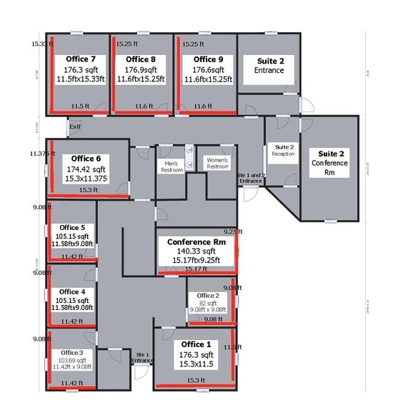 4609 Charlotte Hwy, Clover, SC for lease - Floor Plan - Image 3 of 9