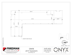 29777 Telegraph Rd, Southfield, MI for lease Floor Plan- Image 1 of 2