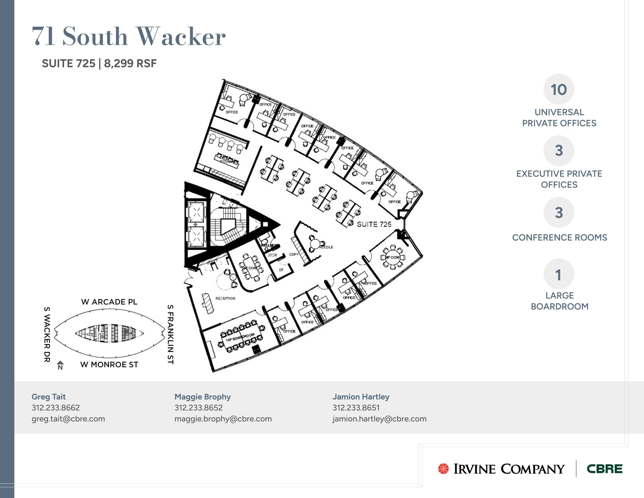 71 S Wacker Dr, Chicago, IL for lease Site Plan- Image 1 of 1