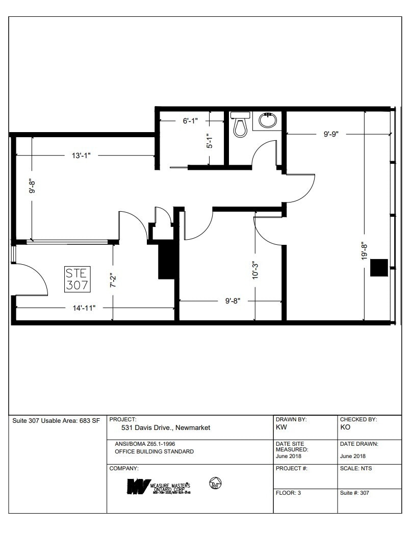 531 Davis Dr, Newmarket, ON for lease Floor Plan- Image 1 of 1
