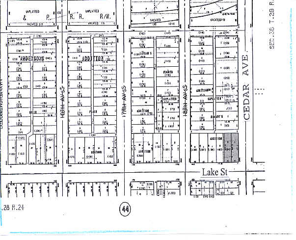 1822 E Lake St, Minneapolis, MN for lease - Plat Map - Image 2 of 5