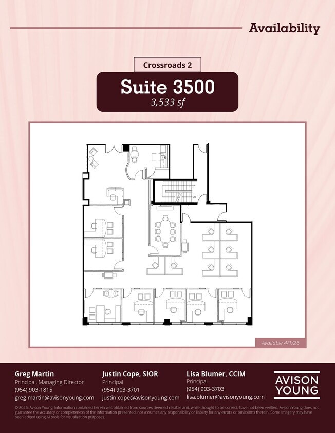 8201 Peters Rd, Plantation, FL for lease Floor Plan- Image 1 of 1