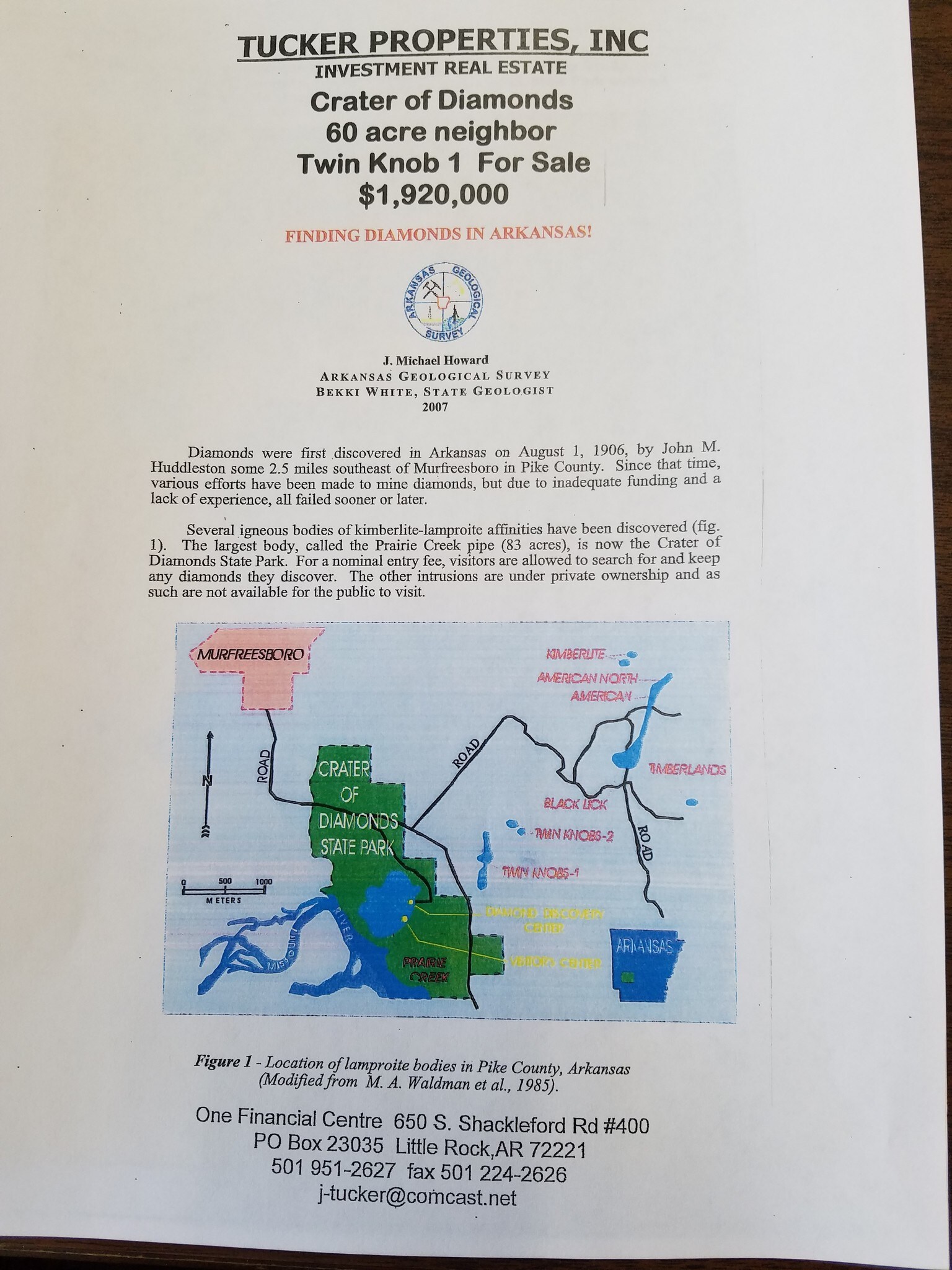 Diamonds Next To Crater Of Diamonds, Murfreesboro, AR for sale Other- Image 1 of 1