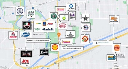 4425 S Harlem Ave, Berwyn, IL - AERIAL  map view - Image1