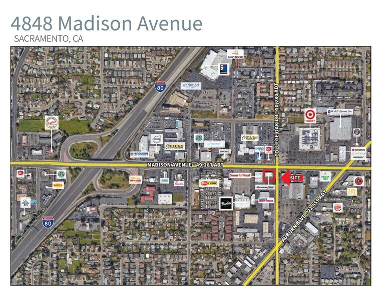 4848 Madison Ave, Sacramento, CA for lease - Building Photo - Image 2 of 6