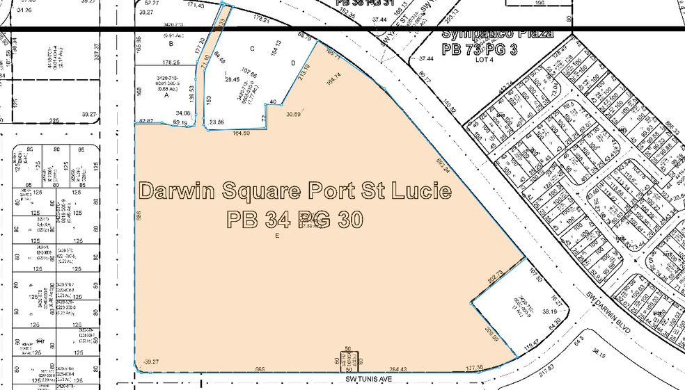 3253 SW Port St Lucie Blvd, Port Saint Lucie, FL for lease - Plat Map - Image 1 of 1