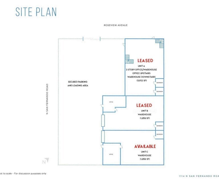 1114 N San Fernando Rd, Los Angeles, CA for lease Floor Plan- Image 1 of 1