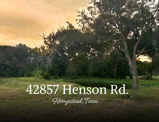 More details for 42857 Henson Rd, Hempstead, TX - Land for Sale