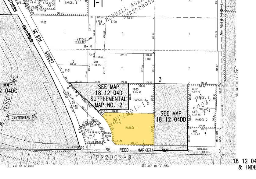 1320 SE Reed Market Rd, Bend, OR for lease - Plat Map - Image 2 of 2