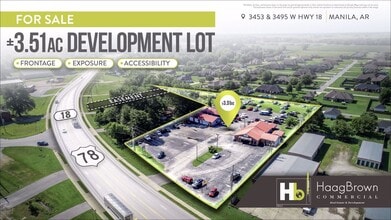 3453 W State Highway 18, Manila, AR - AERIAL  map view - Image1