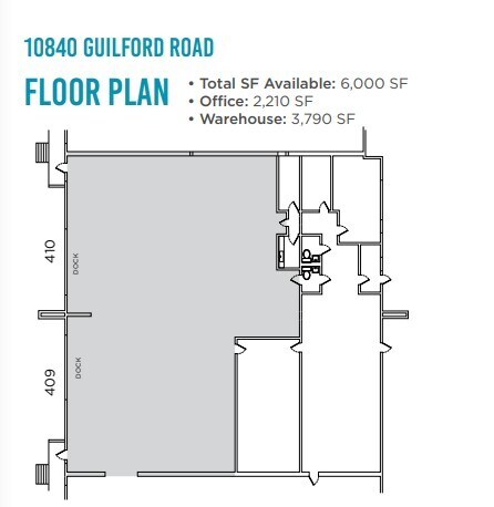 10840 Guilford Rd, Annapolis Junction, MD for lease Floor Plan- Image 1 of 1