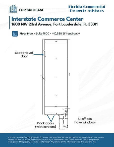 1600-1614 NW 23rd Ave, Fort Lauderdale, FL for lease - Floor Plan - Image 2 of 3