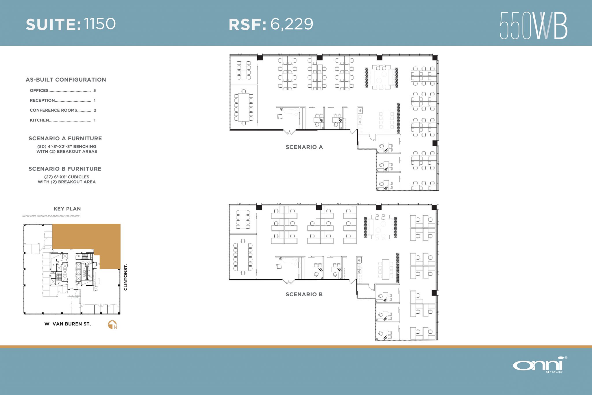 550 W Van Buren St, Chicago, IL for lease Floor Plan- Image 1 of 1