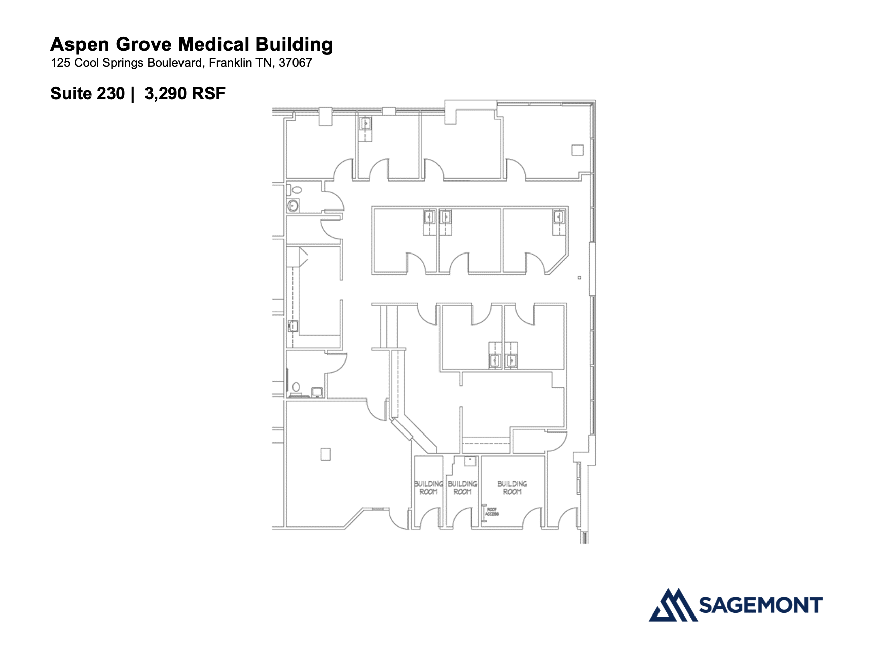 125 Cool Springs Blvd, Franklin, TN for lease Floor Plan- Image 1 of 1