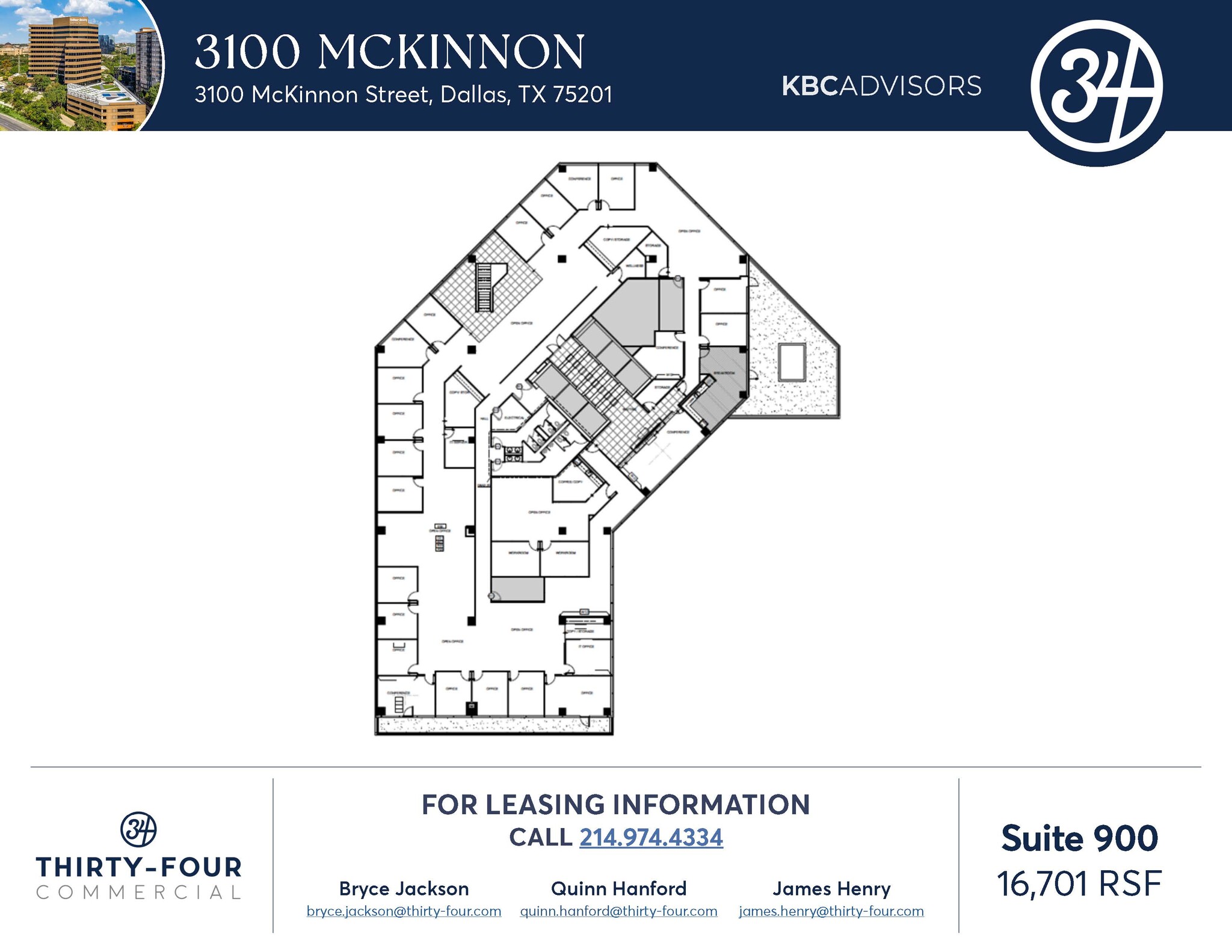 3100 McKinnon St, Dallas, TX for lease Floor Plan- Image 1 of 1