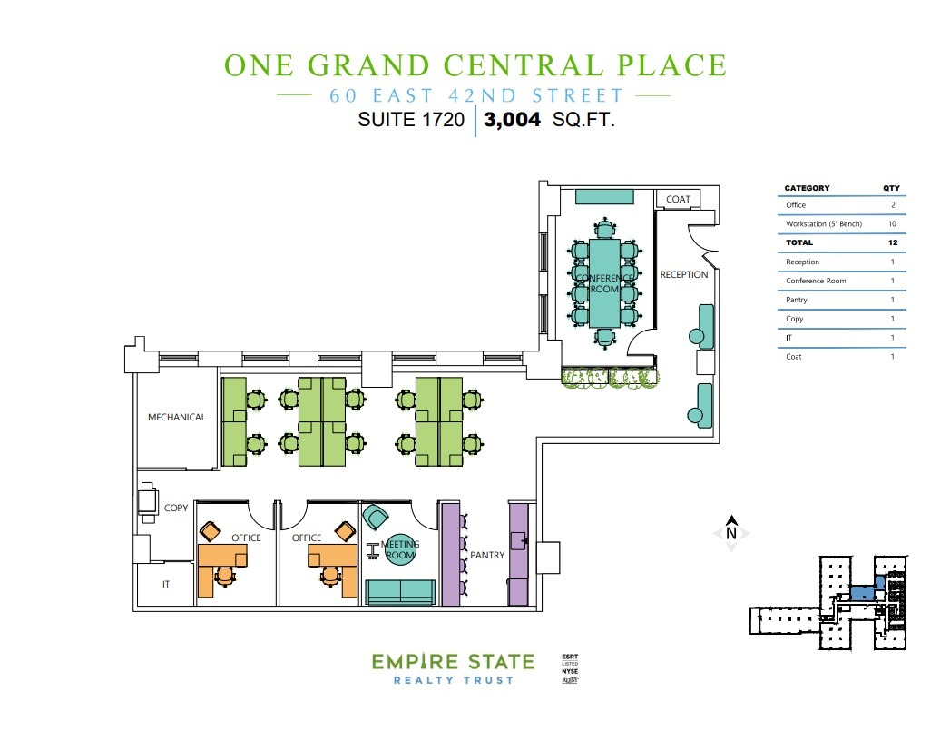 60 E 42nd St, New York, NY for lease Floor Plan- Image 1 of 11