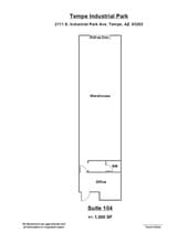 2111 S Industrial Park Ave, Tempe, AZ for lease Floor Plan- Image 1 of 1