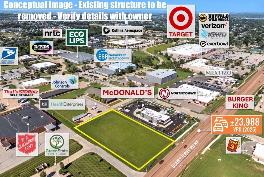 1350 Blairs Ferry Rd NE, Cedar Rapids, IA for lease - Site Plan - Image 2 of 15