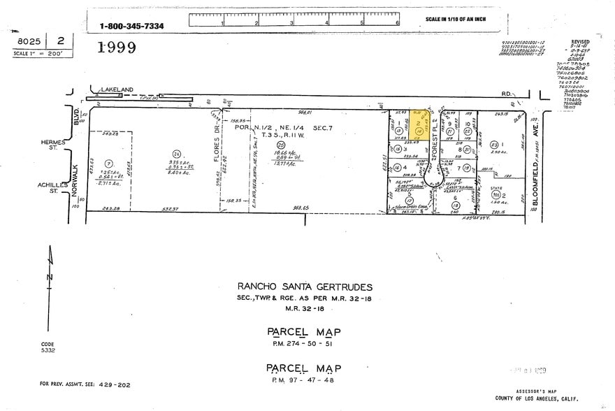 11007 Forest Pl, Santa Fe Springs, CA for sale - Plat Map - Image 2 of 8