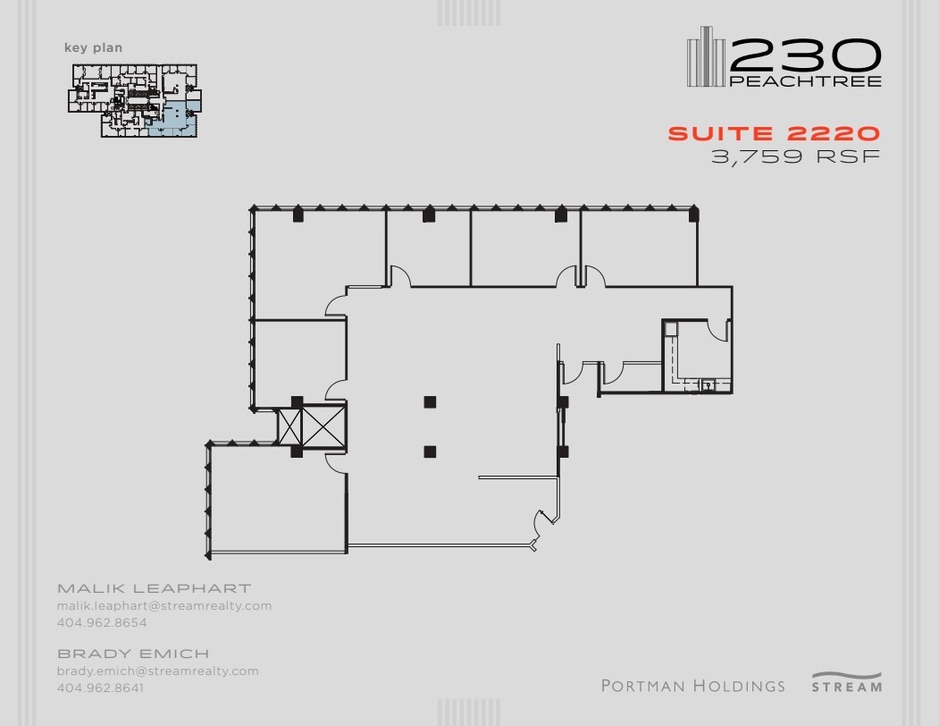 230 Peachtree St NW, Atlanta, GA for lease Floor Plan- Image 1 of 1