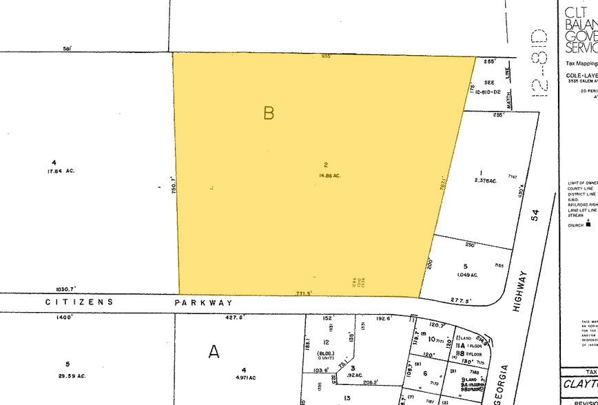 1336 Citizens Pky, Morrow, GA for lease - Plat Map - Image 2 of 7