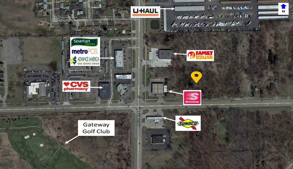 E Van Born Rd, Romulus, MI for lease - Building Photo - Image 2 of 2