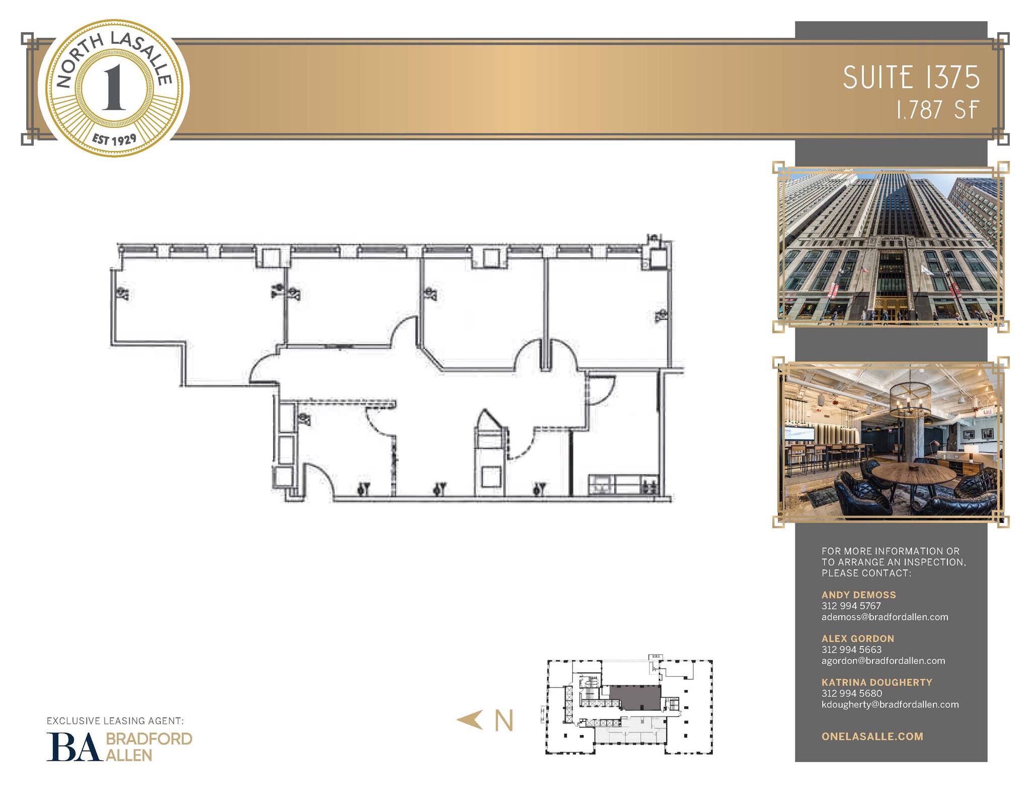 1 N La Salle St, Chicago, IL for lease Floor Plan- Image 1 of 1