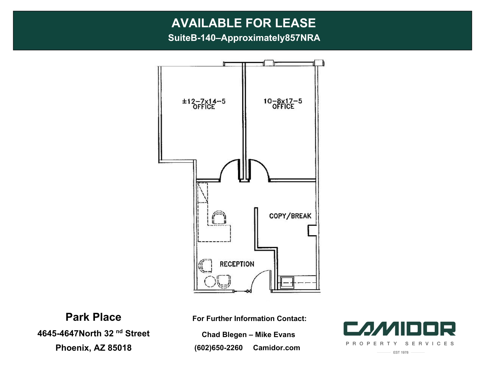 4645-4647 N 32nd St, Phoenix, AZ for lease Floor Plan- Image 1 of 1