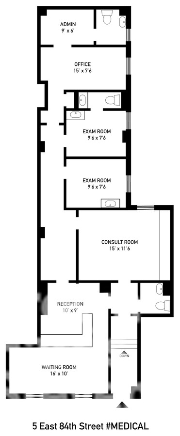 5 E 84th St, New York, NY 10028 - Unit Medical -  - Floor Plan - Image 1 of 1