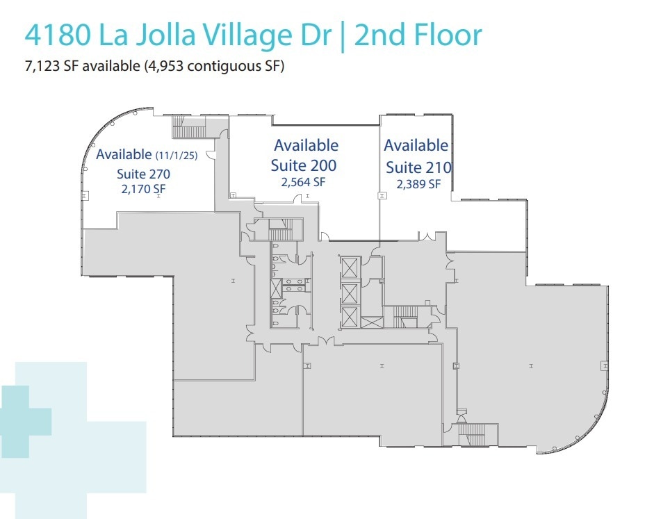4180 La Jolla Village Dr, La Jolla, CA for lease Floor Plan- Image 1 of 3
