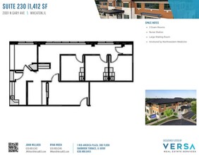 2001 N Gary Ave, Wheaton, IL for lease Floor Plan- Image 1 of 2