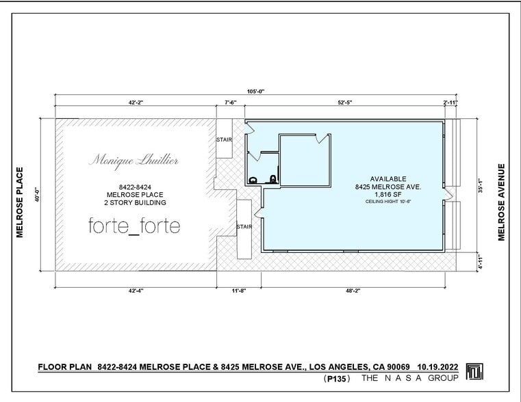 8422-8424 Melrose Pl, West Hollywood, CA for lease - Building Photo - Image 3 of 8