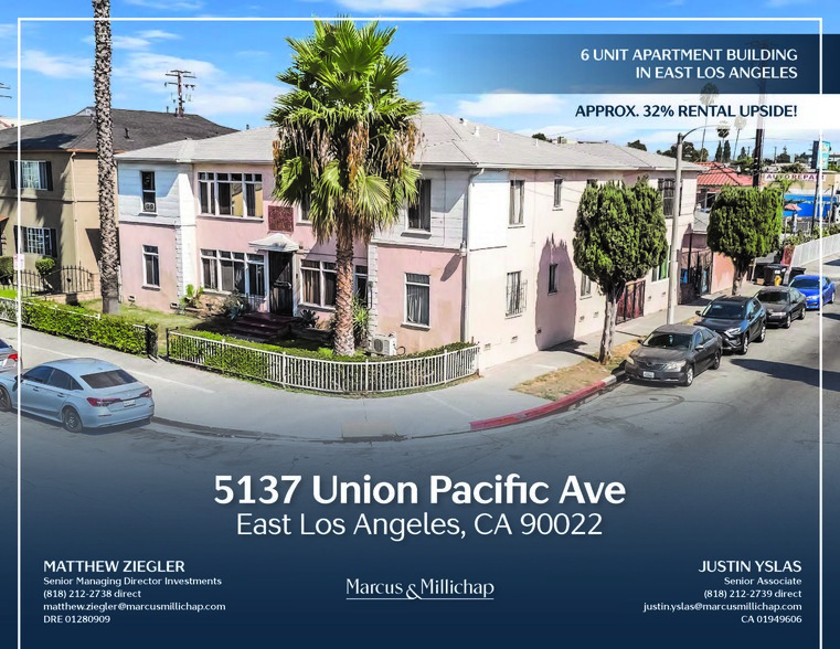 5137 Union Pacific Ave, East Los Angeles, CA for sale - Building Photo - Image 1 of 6