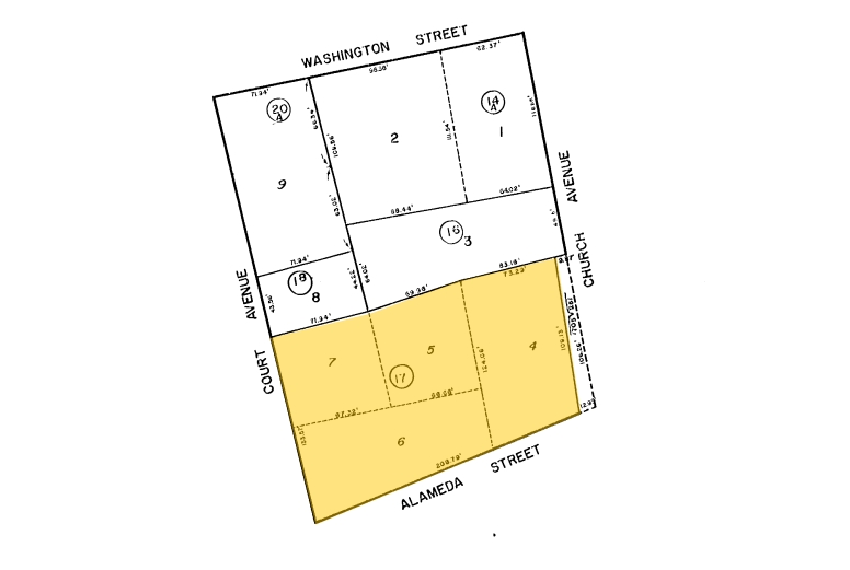 177 N Church Ave, Tucson, AZ for lease - Plat Map - Image 2 of 5