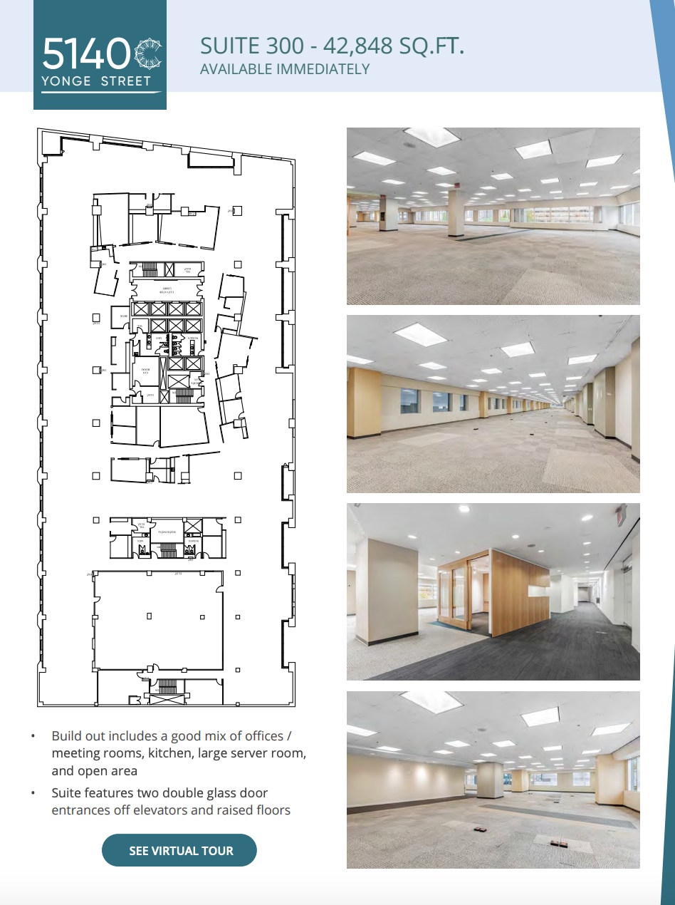 5140-5160 Yonge St, Toronto, ON for lease Floor Plan- Image 1 of 1