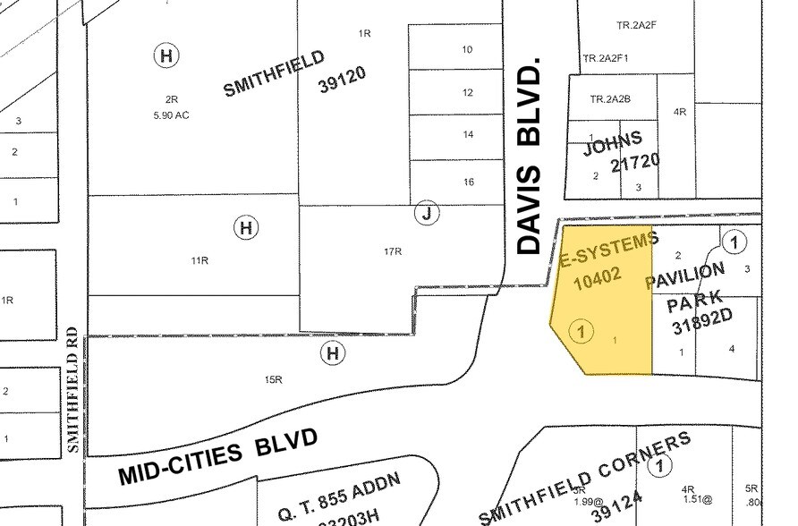 6360 Davis Blvd, North Richland Hills, TX for sale - Plat Map - Image 1 of 1