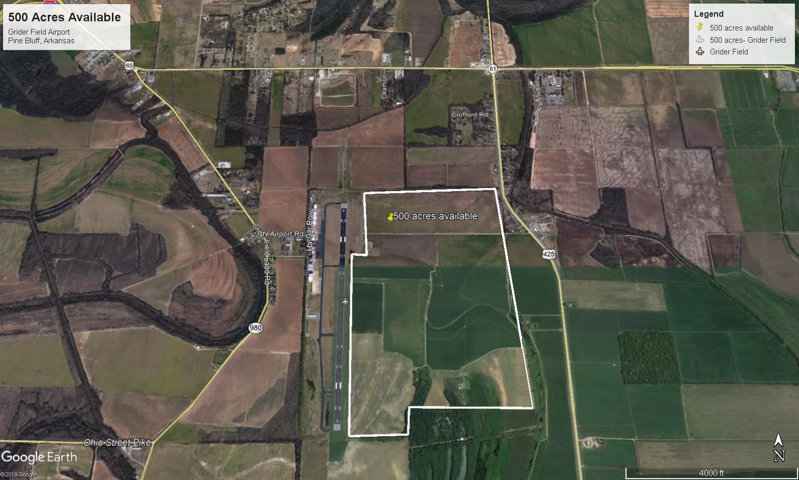 Hangar Row, Pine Bluff, AR for lease Primary Photo- Image 1 of 2