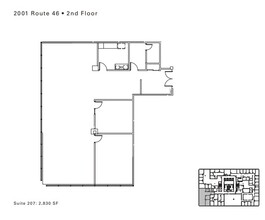 2001 Route 46, Parsippany, NJ for lease Floor Plan- Image 1 of 1