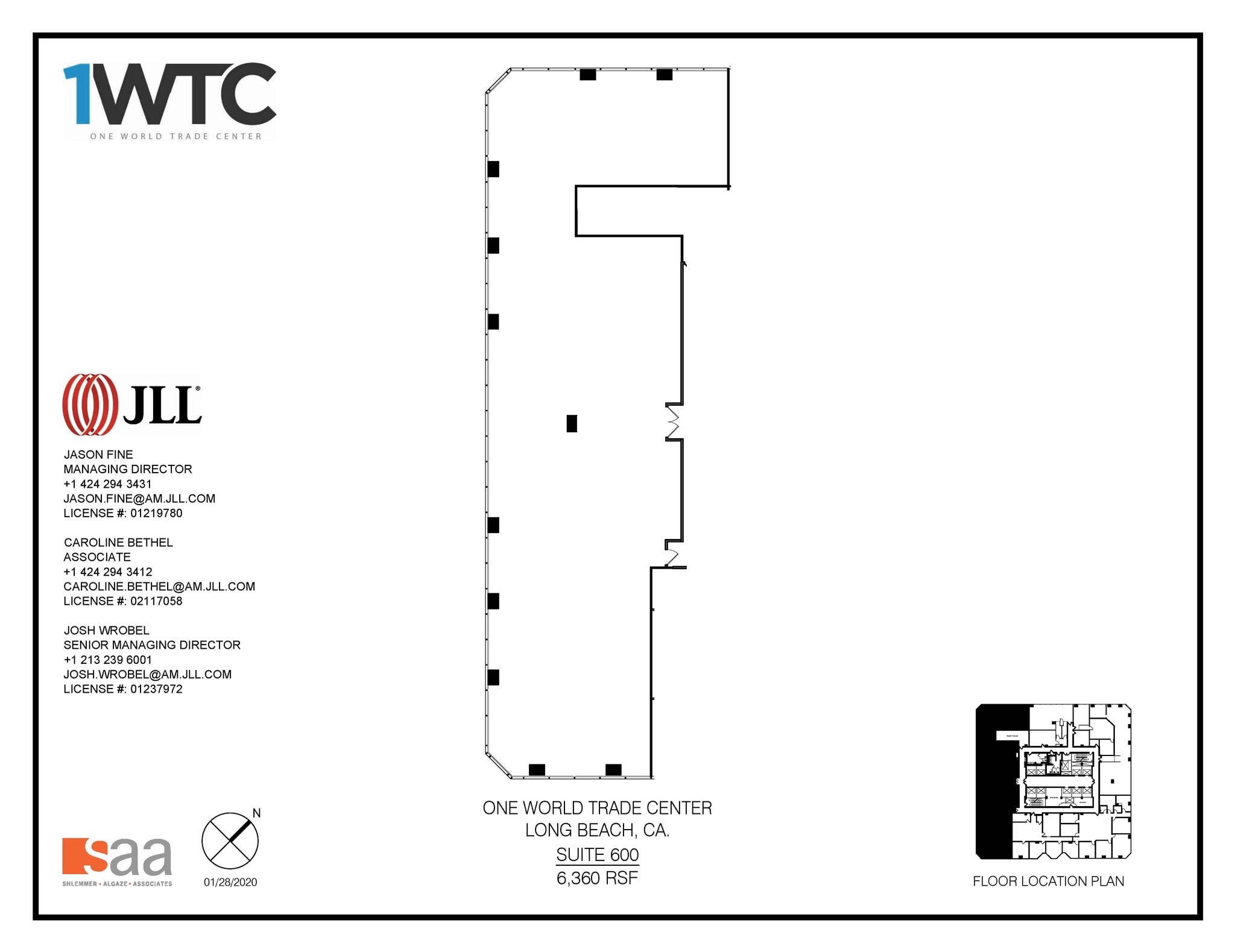 1 World Trade Ctr, Long Beach, CA for lease Floor Plan- Image 1 of 1