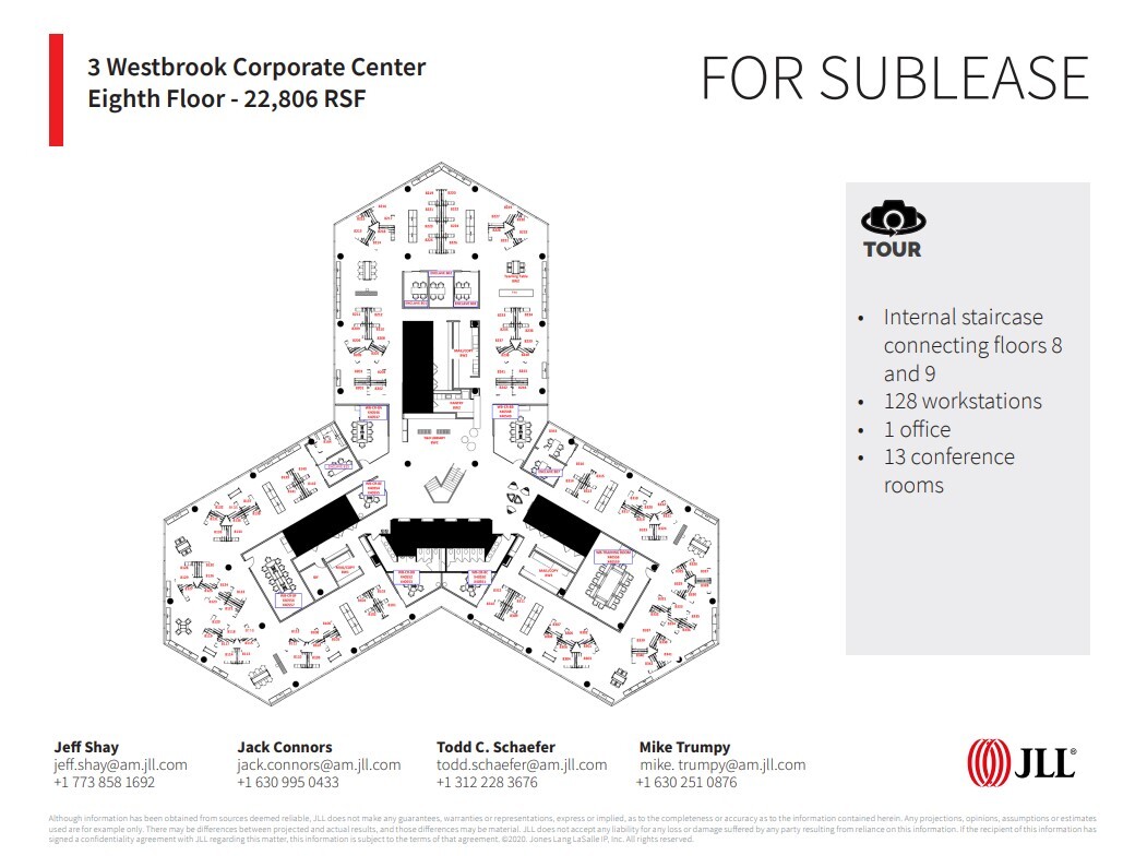 3 Westbrook Corporate Ctr, Westchester, IL for lease Floor Plan- Image 1 of 1