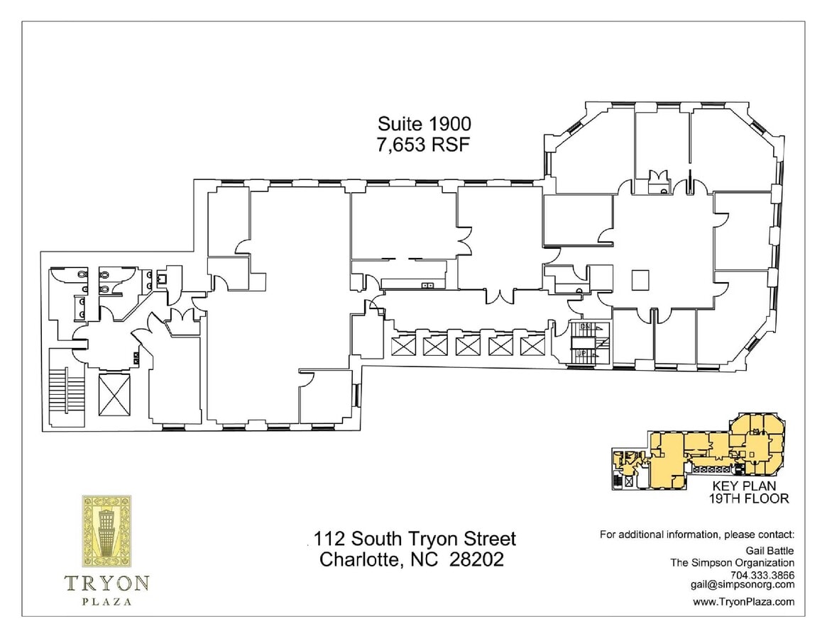 112 S Tryon St, Charlotte, NC 28202 - Unit 1900 - - Floor Plan - Image 1 of 1