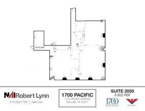 1700 Pacific Ave, Dallas, TX for lease Floor Plan- Image 1 of 2